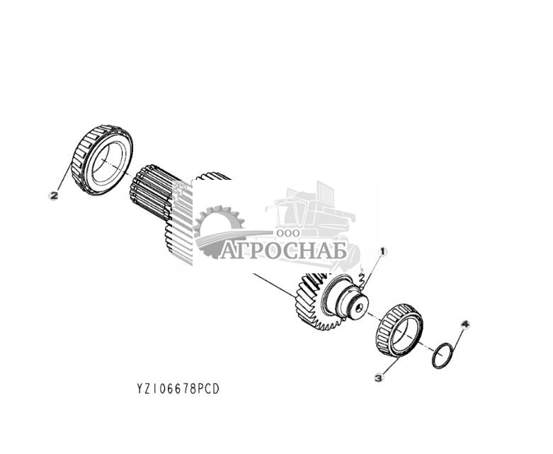 YZ106678 Вал первой ступени в сборе - ST11687 47.jpg